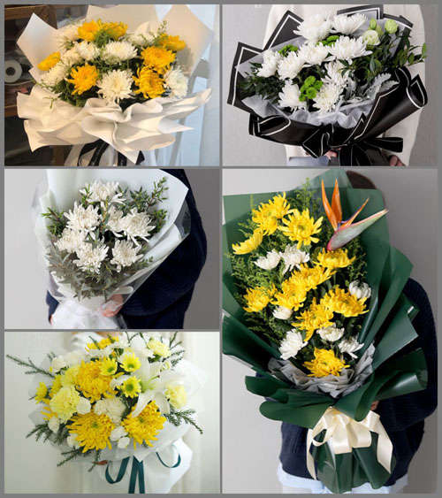 广东潮州市潮安区浮洋镇和平社区白事花束代送